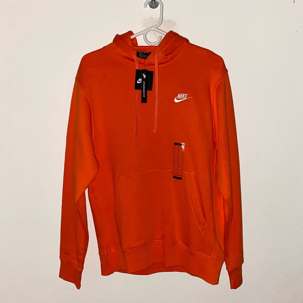 NWT Men’s Orange Nike Hoodie Sweatshirt